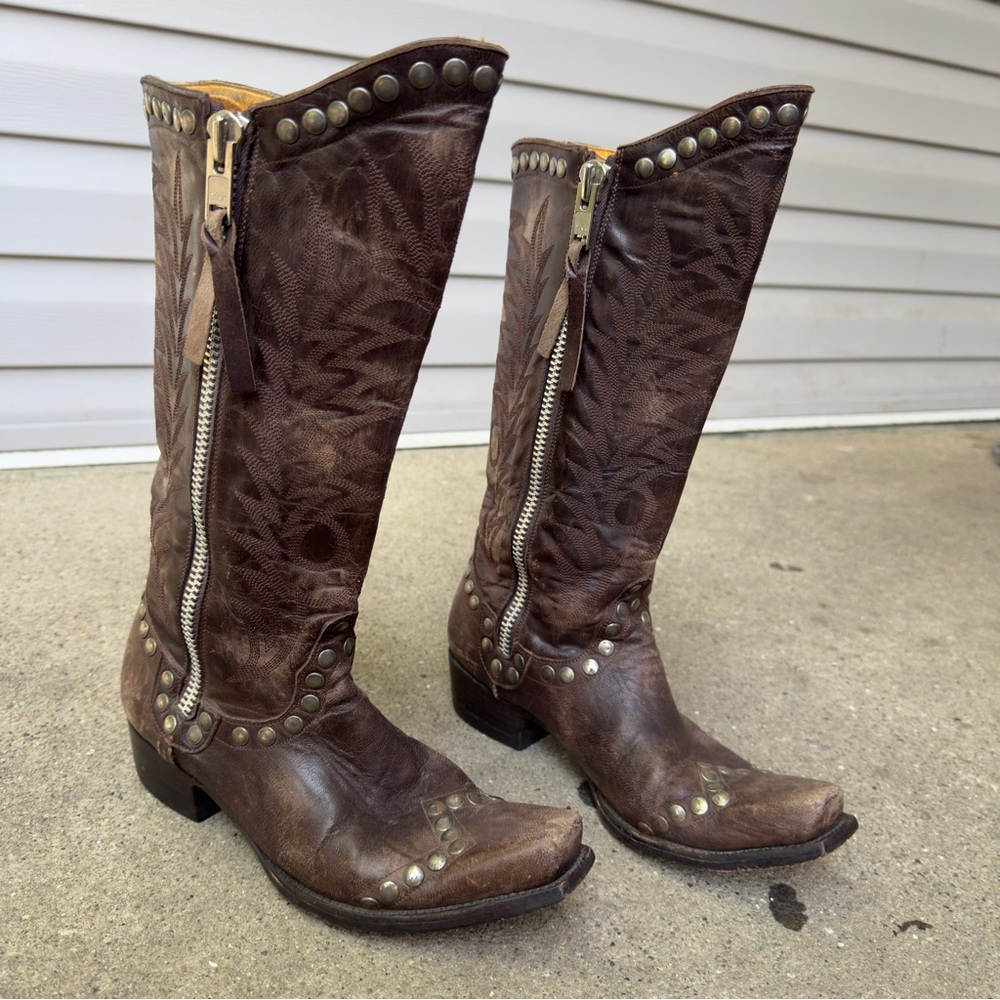 Old Gringo, RockRazz, Studs & Zippers, Size 8B